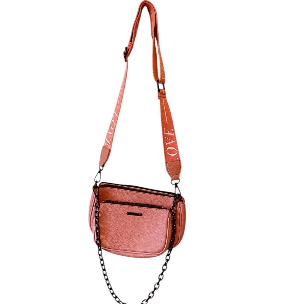 NWOT Blush Tone Double Sling Love Purse